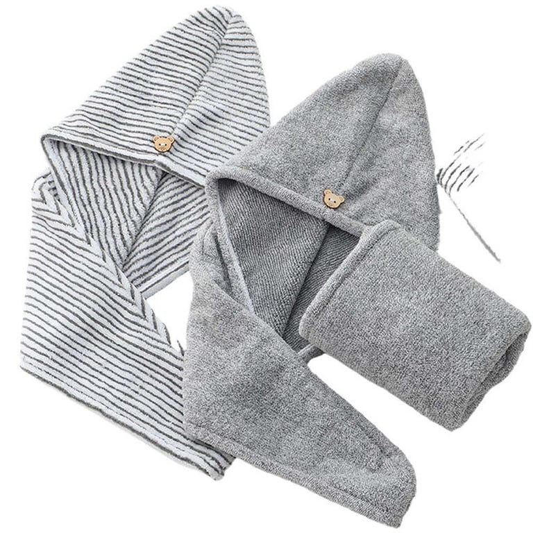 Dry Woman Bamboo Fiber Microfiber Quick Dry Hair Turban Wrap Hair Bathing Cap Shower Caps Towel Cap Hair Hat