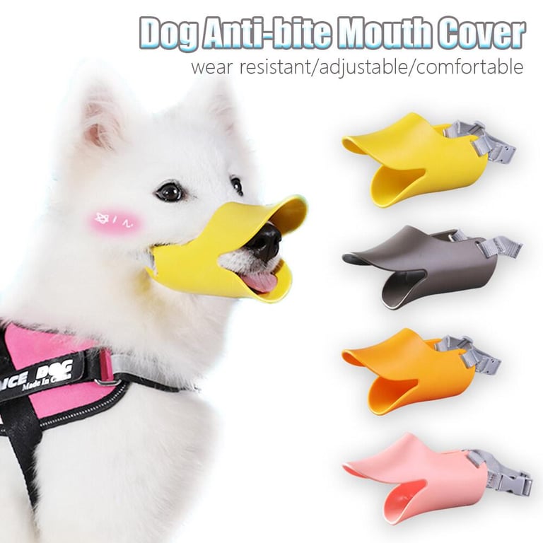 BUYINCOINS S/M/L Pet Dog Muzzle Silicone Duck Mouth Mask Anti Bite Stop Barking Dog Mouth Muzzle For Dog Pet Mouth Cover S/M/L