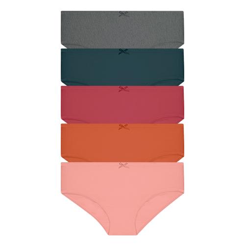 HUSH PUPPIES 5PCS LADIES MIDI PANTIES | COTTON SPANDEX| #157753