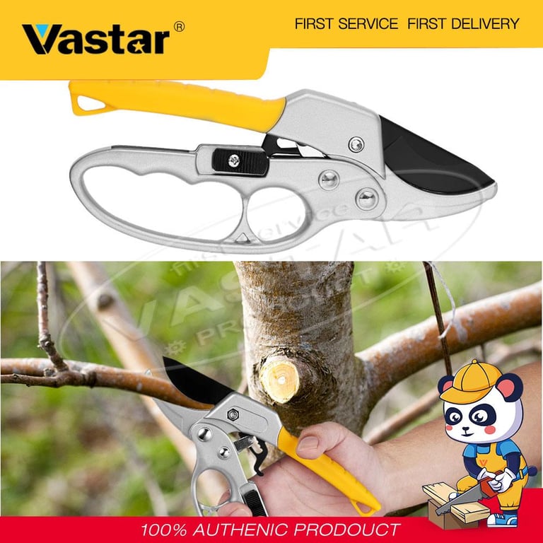 Vastar High Carbon Steel Pruning Shears Cutter Gardening Plant Scissor Branch Pruner Trimmer Tools