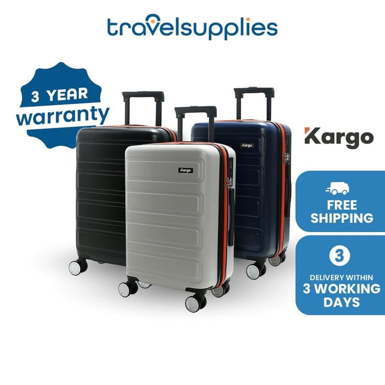 Travelsupplies Kargo Premium Expandable Hard Suitcase Luggage Trolley Bag with Spinner Wheel and TSA Lock 20 24 28 inch