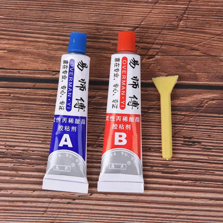 [Flash Sale] 【liangdoucan】2X Ultrastrong AB Epoxy Resin Strong Adhesive Glue With Stick Plastic Wood Tools