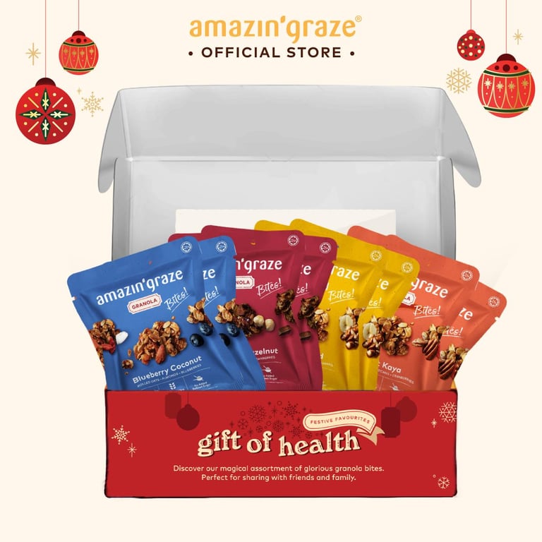 Amazin' Graze Festive Granola Collection 320g - Halal Certified