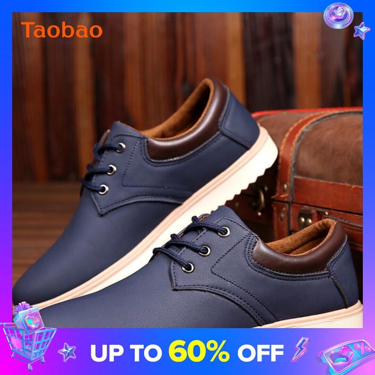 Spring and Summer Versatile Trendy Men's Work Shoes Waterproof Non-Slip Sports Casual Shoes Korean Breathable Work Board Shoes