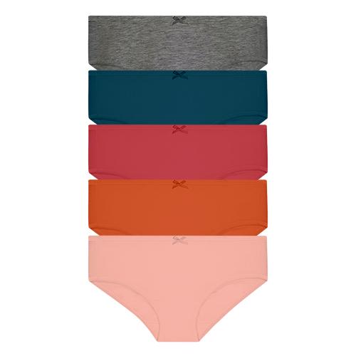 HUSH PUPPIES 5PCS LADIES PANTIES | COTTON SPANDEX MIDI | #079888