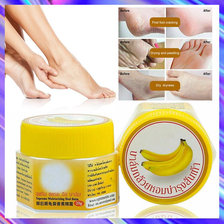Romyse Natural Banana Peel Extract Foot Hand Skin Crack Repair Balm Cream Banana Oil Moisturizing Cracked Heel Heeling Skin Repair Cream For Dry Feet And Hands