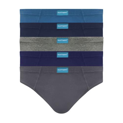 HUSH PUPPIES 5PCS MEN BRIEFS | COTTON JERSEY | LOW RISE MINI #679424