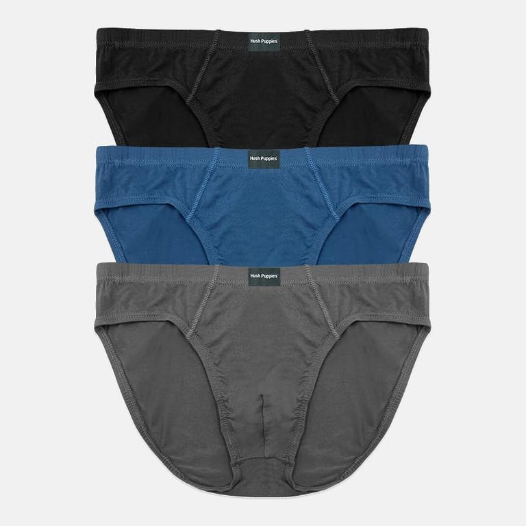 HUSH PUPPIES 3PCS MEN BRIEFS | 95% BAMBOO 5% SPANDEX | MINI #BP2322