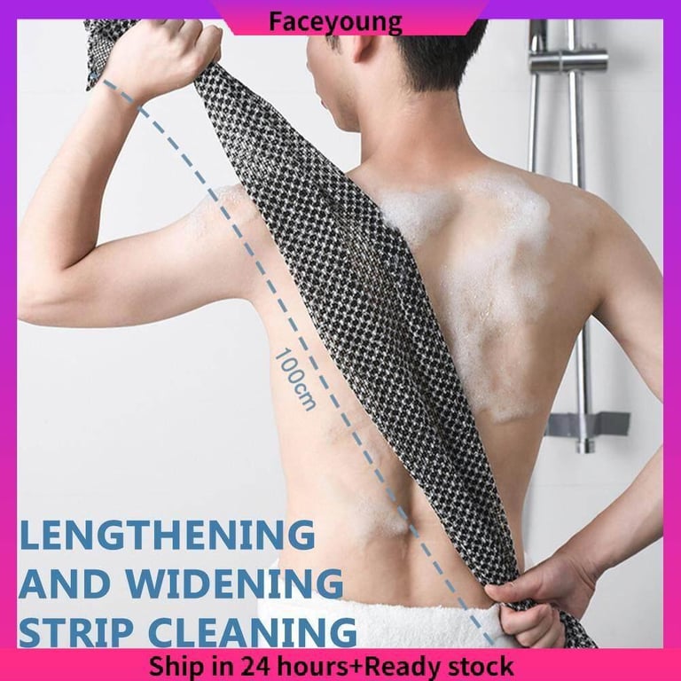 Exfoliating Back Scrubber Exfoliating Body Brush Back Washer Back Scrubber Towel for Shower