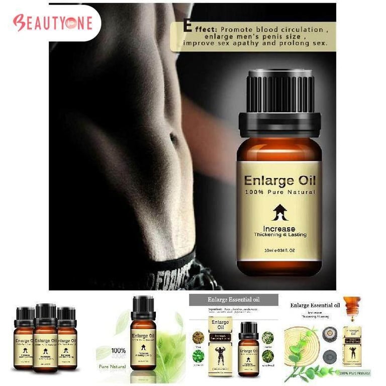 Enlarge OIL 100% Natural Herbal Enlargement Essential Oil Man Erection Enlarge Increase Size Bigger Longer