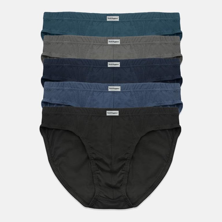HUSH PUPPIES 5PCS MENS BRIEFS | 85% COTTON 10% BAMBOO 5% SPANDEX | #BP2324