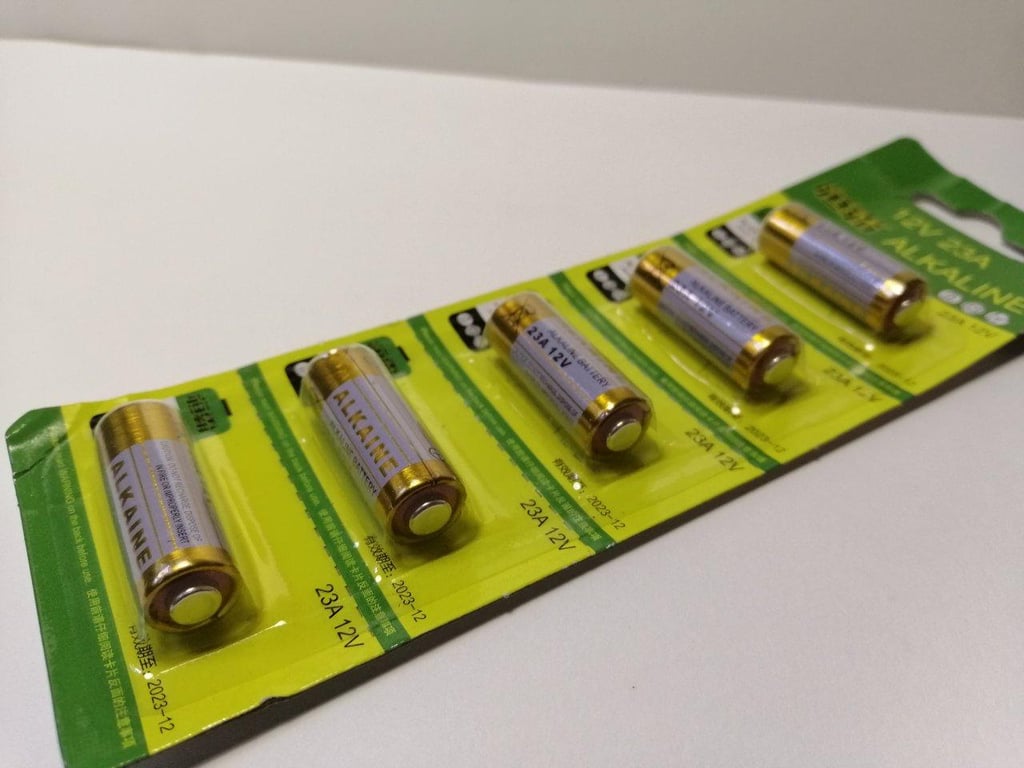 A23 12v Alkaline battery for car key fob, bicycle computer, remote control