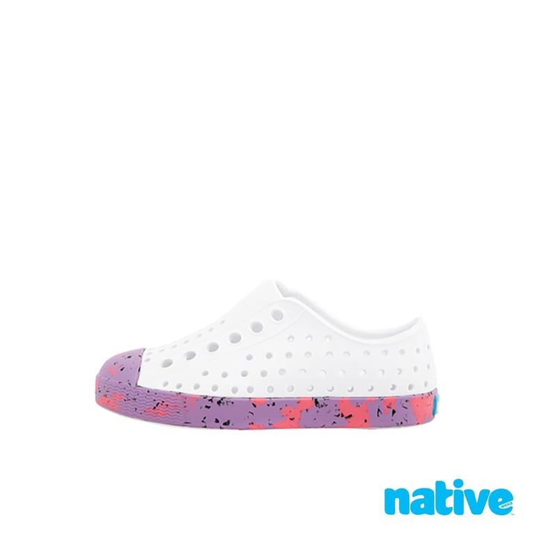 NATIVE Jefferson Marbled Child Shoe - Shell White / Sea Fan Dazzle Marble