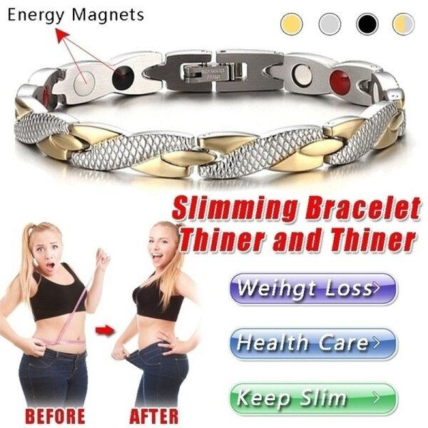 Magnetic Slimming Bracelets Weight Loss Health Care Fitness Jewelry Slimming Bangle Bracelets Twisted Magnetic Therapy Bracelet