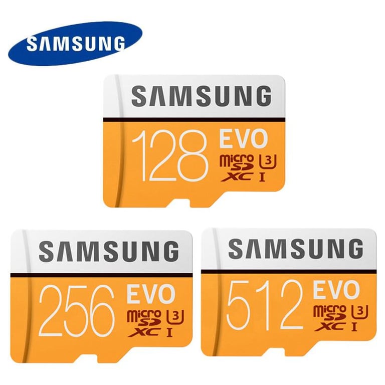 Samsung EVO U3 MicroSD TF Mini Card 256GB 128GB 64GB 32GB 512GB 1024GB 1TB Micro SD SDHC SDXC Memory Card