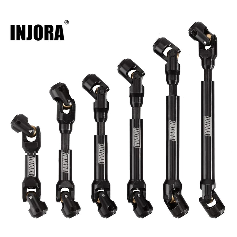 INJORA Steel Heavy-Duty Drive Shaft For 1/10 RC Car Crawler Axial SCX10 90046 AXI03007 TRX4 Redcat Gen8