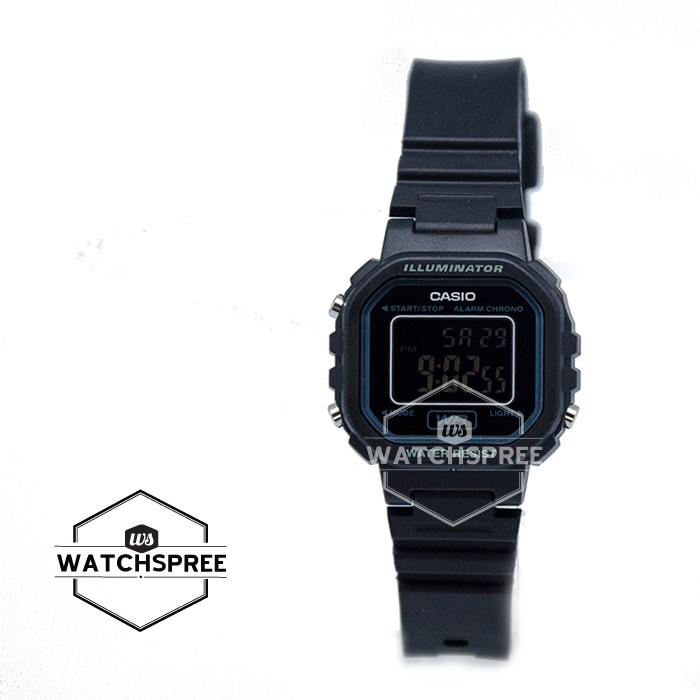 [Watchspree] Casio Digital Black Resin Band Watch LA20WH-1B LA-20WH-1B [Kids]