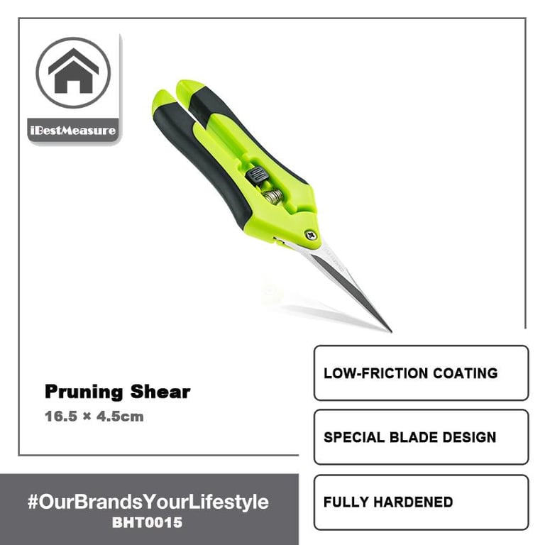 iBestMeasure Comfort Secateurs, Pruning Shears Cutter Home Gardening Plant Scissor Branch Pruner Hand Tool