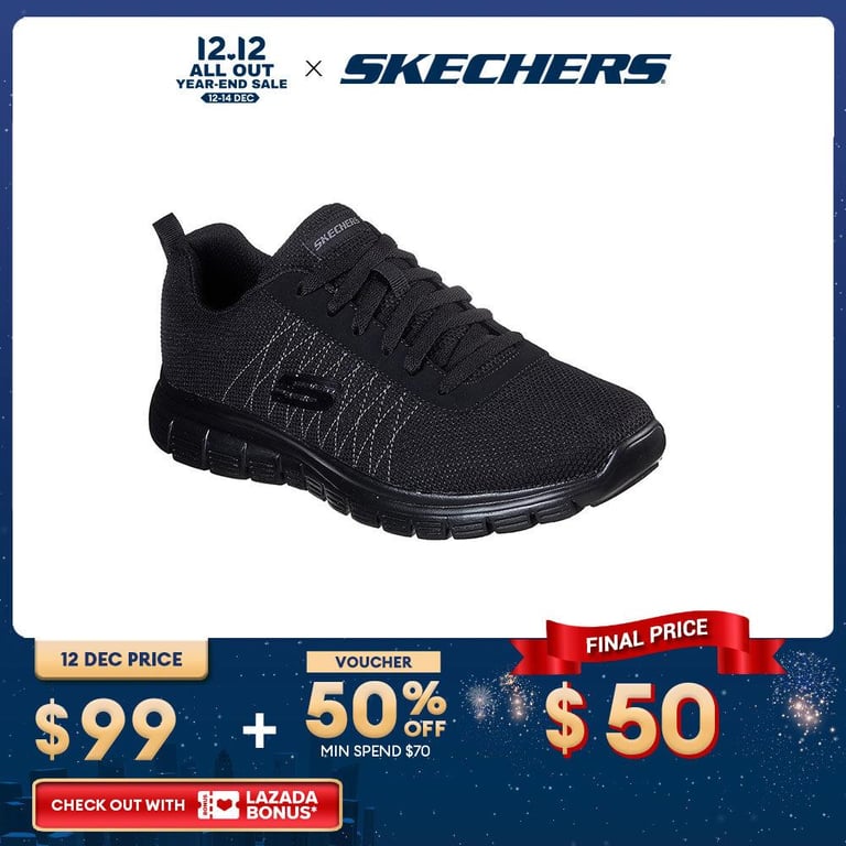 Skechers Men Sport Burns Shoes - 8790052-BBK