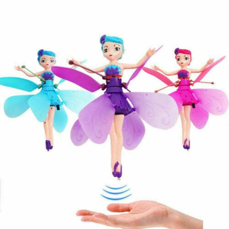 New Flying Fairy Infrared Electronic Induction Control Princess Animation Ice Anna Elsa Dolls Girls Toys New Year Birthday Present Christmas Gift