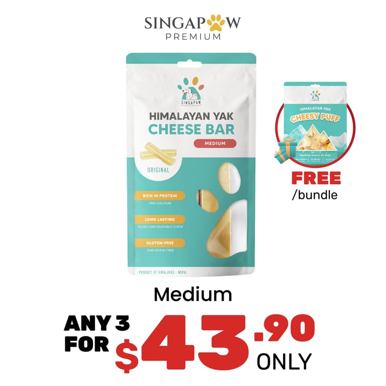 [Any 3 for $43.90] Singapaw Himalayan Yak Cheese Bar - Medium