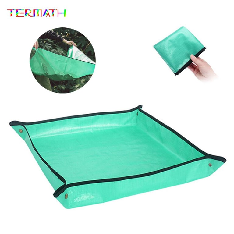 TERMATH Gardening Operation Mat Foldable Succulents Transplanting Repotting Plant Pad Waterproof Indoor Bonsai Work Cloth