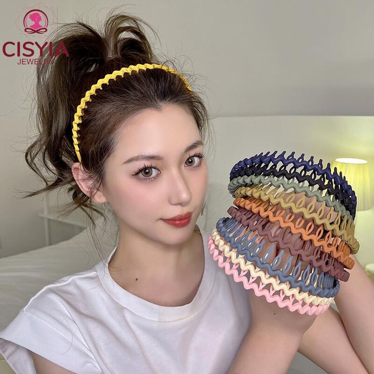 CISYIA Jewelry Fashion Hairband for Women Simple Summer Candy Color Headbands for Girls Sweet Temperament Hair Bands 2022 Trend Makeup Hair Accessories