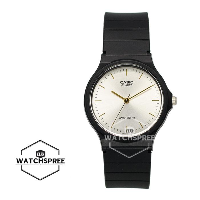 [Watchspree] Casio Classic Analog Black Resin Band Watch MQ24-7E2 MQ-24-7E2 [Kids]