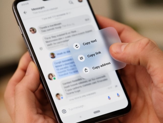 Google Messages Rolling Out Long‑Press Menu Redesign