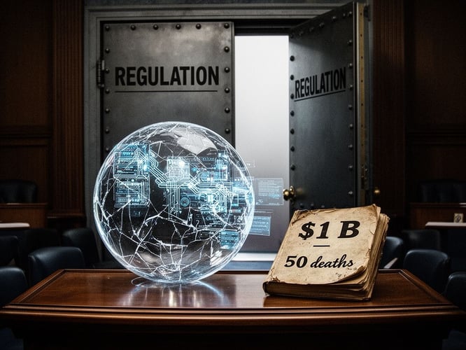 Anthropic’s draft legislation sets a $1 billion damage or 50‑death bar for banning AI systems
