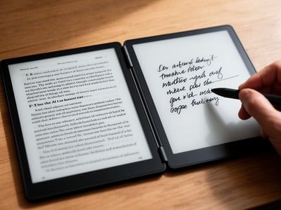 Inkleaf’s foldable dual‑screen E‑Ink notebook lets you read and write at the same time