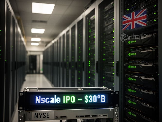 Nscale Files $30B NYSE IPO With $1B Nvidia Note and $45B Anthropic Deal