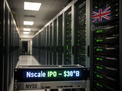 Nscale Files $30B NYSE IPO With $1B Nvidia Note and $45B Anthropic Deal