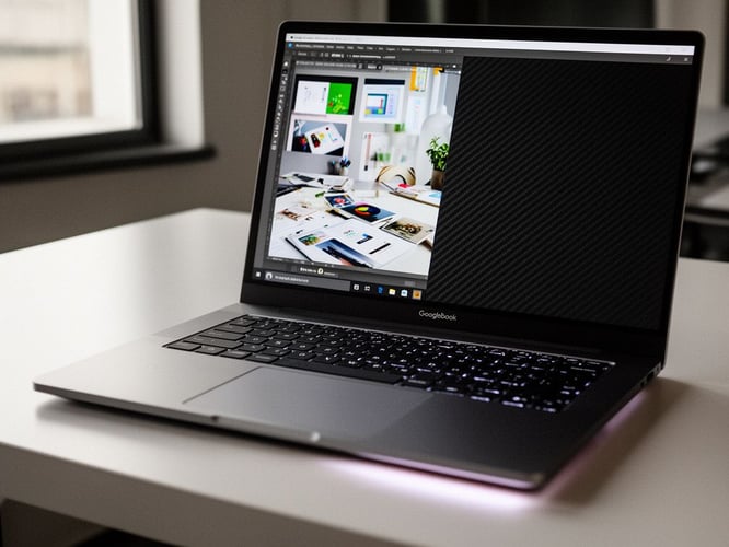 Premium materials and striking design set Googlebook apart