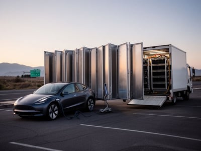 Tesla’s new ‘Accordion’ Supercharger could speed up its slow buildout