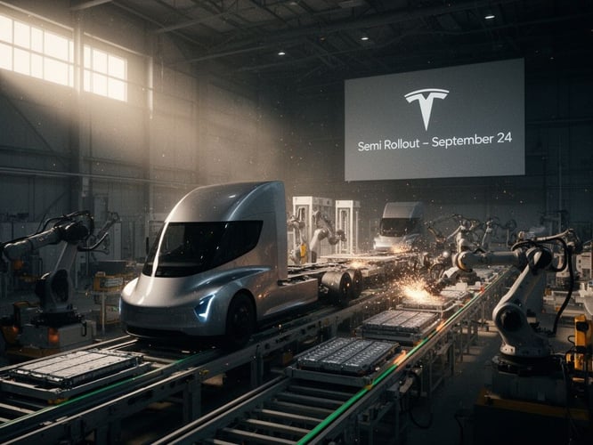 Tesla to Livestream Semi Rollout Event September 24 at 6pm PDT