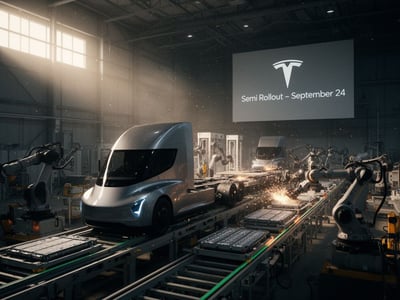 Tesla to Livestream Semi Rollout Event September 24 at 6pm PDT