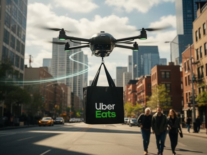Uber adds Zipline drones to its Eats delivery network
