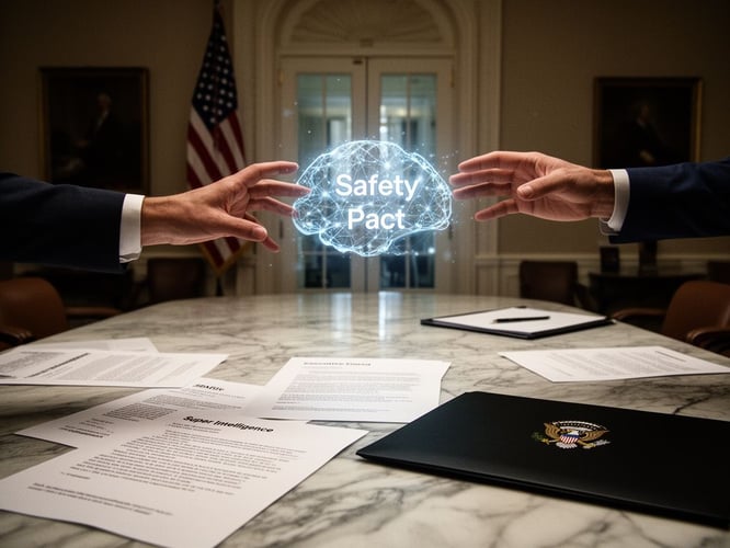 White House labels AI as “Super Intelligence” and tech CEOs sign voluntary safety pact