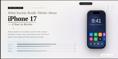 One Year Later: What Society Really Thinks About Apple’s iPhone 17