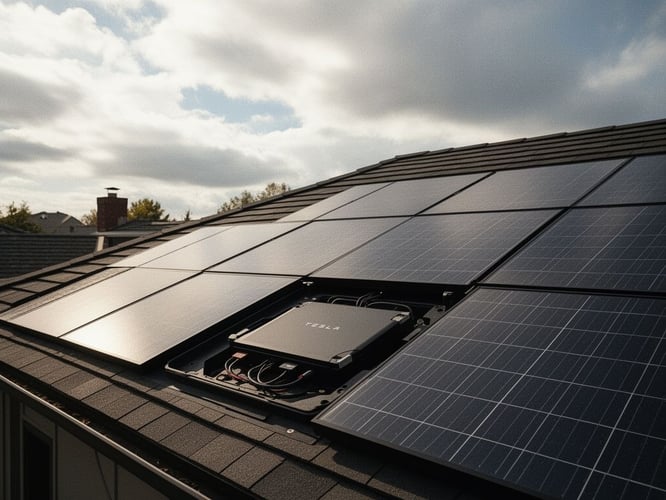 Tesla Launches Solar Roof 2.0, Integrating AI‑Optimized Energy Storage