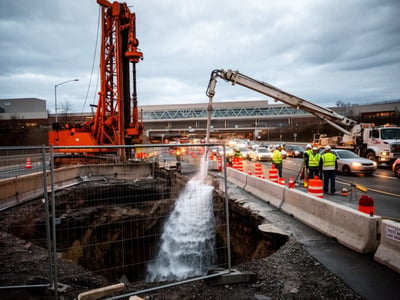 PennDot continues sinkhole stabilization on Route 202, impacting traffic to King of Prussia Mall