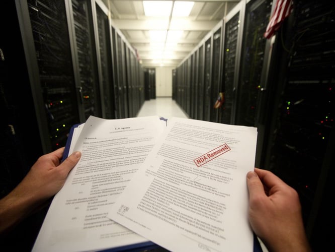 Amazon’s cloud unit drops nondisclosure agreements for government data‑center contracts