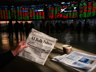 AI‑fuelled market surge stalls as investors eye tech earnings season