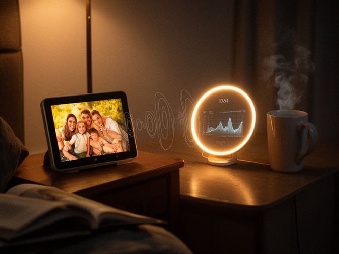 Amazon rolls out Alexa Photo Frame and Echo Time clock with voice‑note sharing and sleep‑sensing alarm