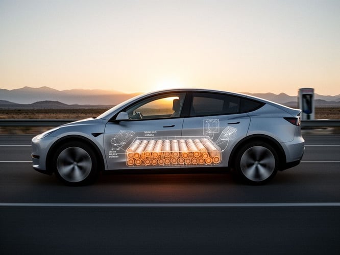 Tesla introduces new battery chemistry that extends Model Y range to 500 km, targeting faster EV uptake