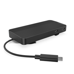 Lenovo USB-C Dual Display Travel Dock (w/ adapter)