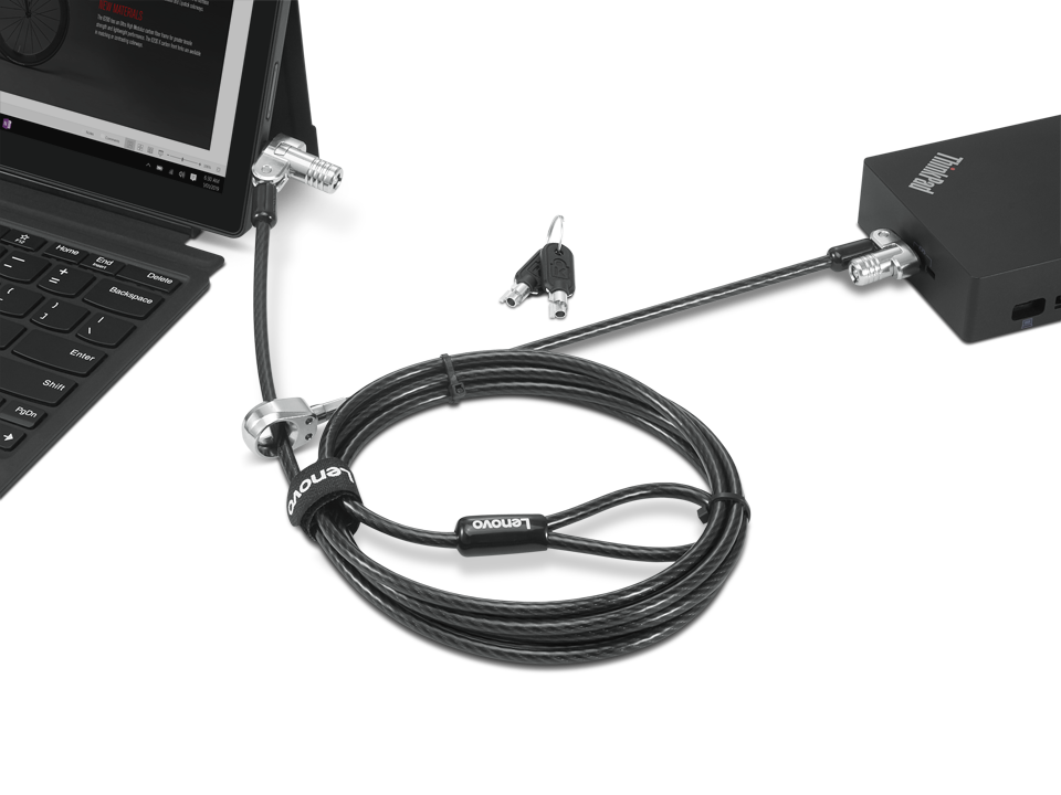 NanoSaver Twin Head Nano/MS 2.0 MasterKey Cable Lock from Lenovo – fotografie 1 z 2