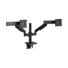 Humanscale Arm for dual monitor configuration, black with black trim
