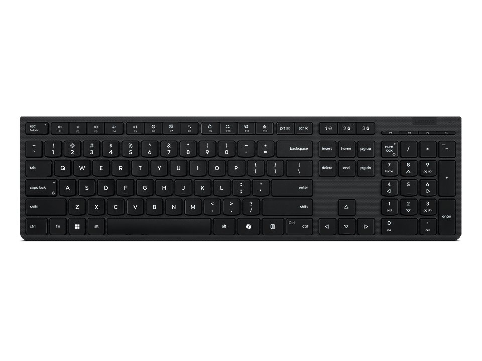 Lenovo Professional Wireless Rechargeable Keyboard-Czech/Slovak – fotografie 1 z 2